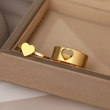 Cargar imagen en el visor de la galería, Anillos de corazón
