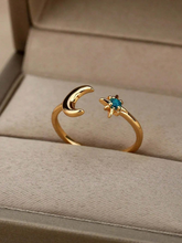 Cargar imagen en el visor de la galería, Anillo de Luna y Estrella
