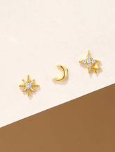 Cargar imagen en el visor de la galería, Set Aros Constelación Chic | 3 Piezas Acero Inoxidable
